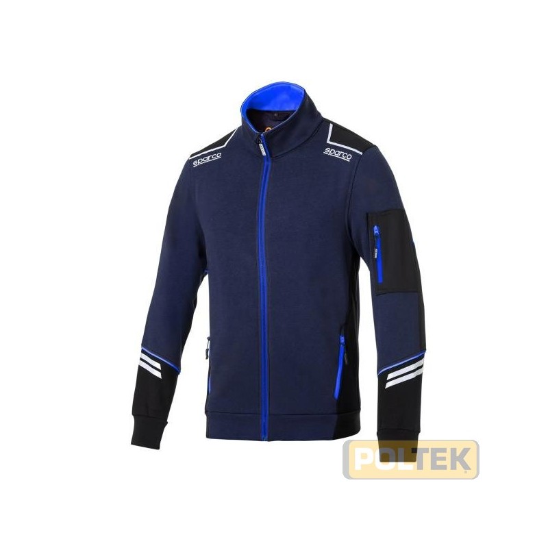 FELPA SPARCO TECH ALABAMA BLU/AZZURRO tg. XL