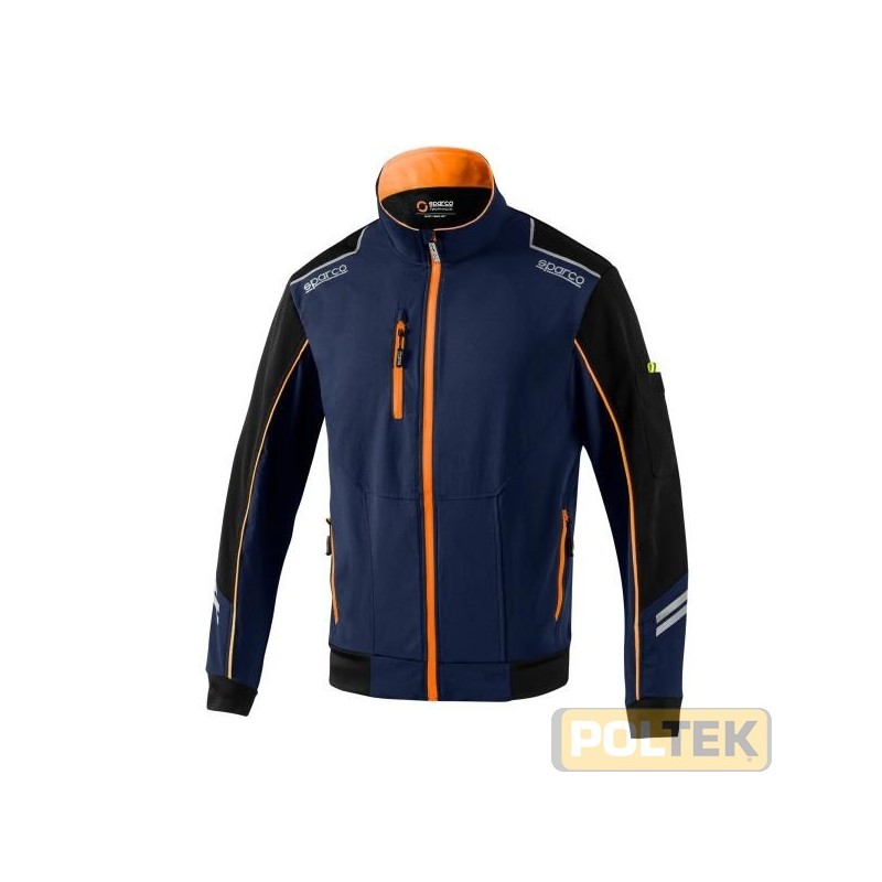 GIACCA SPARCO SOFTSHELL TECH AUSTIN BLU/ARANCIO tg. M