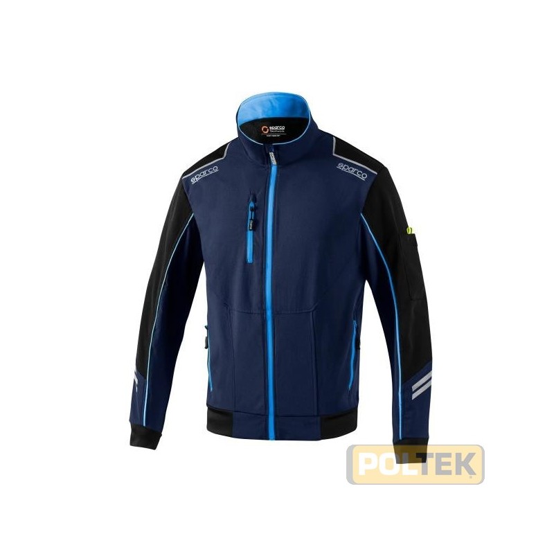 GIACCA SPARCO SOFTSHELL TECH AUSTIN BLU/AZZURRO tg. XL