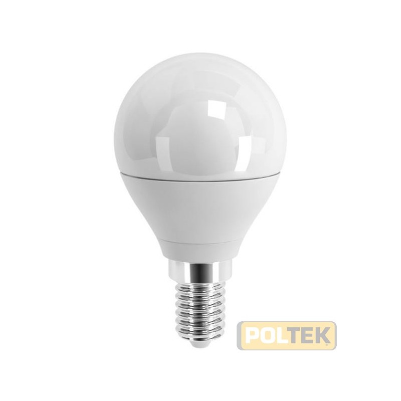 LAMPADA SHOT LED STD SFERA OPALE E14 4,9W 470lm 4000°K