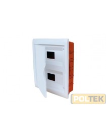 CENTRALINI INCASSO CON PORTA IP40 BIANCO 24 MODULI
