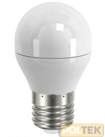 LAMPADA SHOT LED STD SFERA OPALE E27 4,9W 470lm 2700°K