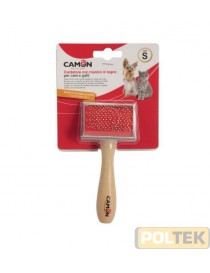 CAMON CARDATORE MANICO LEGNO, DENTI ACCIAIO E PUNTE ARROTOND