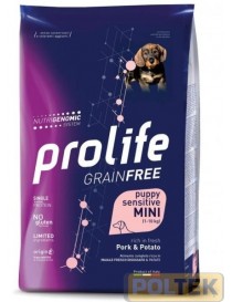 PROLIFE DOG GRAIN FREE SENSITIVE MAIALE PATATE MINI 2 KG
