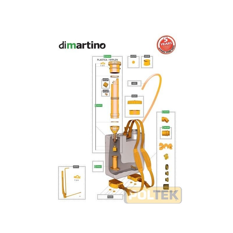 ACCESS. GDM POMPA ZAINO LEVA POMPANTE NYLON