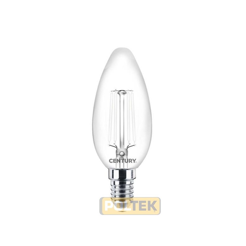 CENTURY LAMPADA LED WHITE OLIVA E14 4,5W 470lm