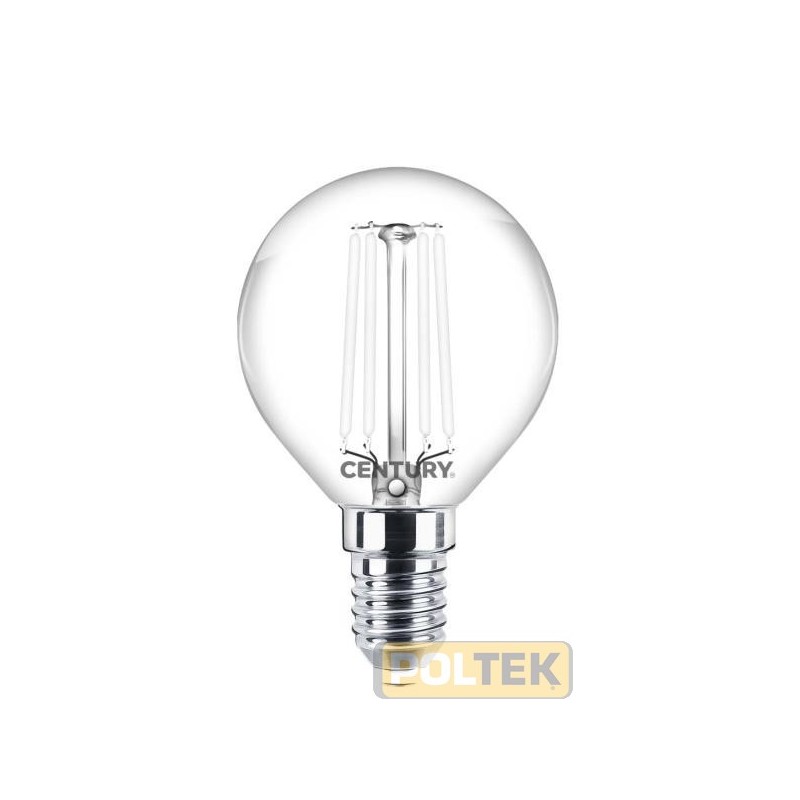 CENTURY LAMPADA LED WHITE SFERA E14 4,5W 470lm