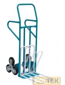 CARRELLO X SACCHI IBA PEDANA RIBALTABILE 3 RUOTE d. mm 150