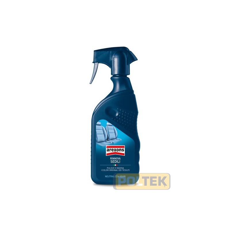 Agisce in profondità e rinnova il colore originale dei tessuti. Ideale su tutte le superfici: stoffa, moquette, pannelli delle 
