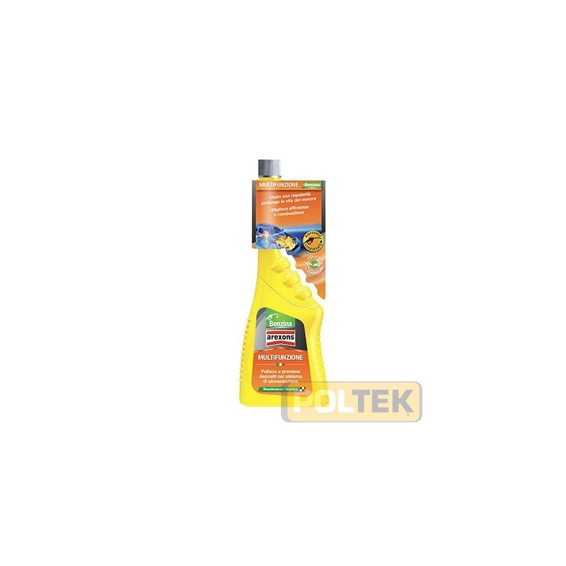 Per benzina super e verde. Previene l'invecchiamento del sistema di alimentazione. Riduce il consumo di carburante. Riduce le em