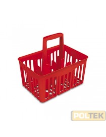 CESTELLO PORTABOTTIGLIE 6 POSTI ROSSO