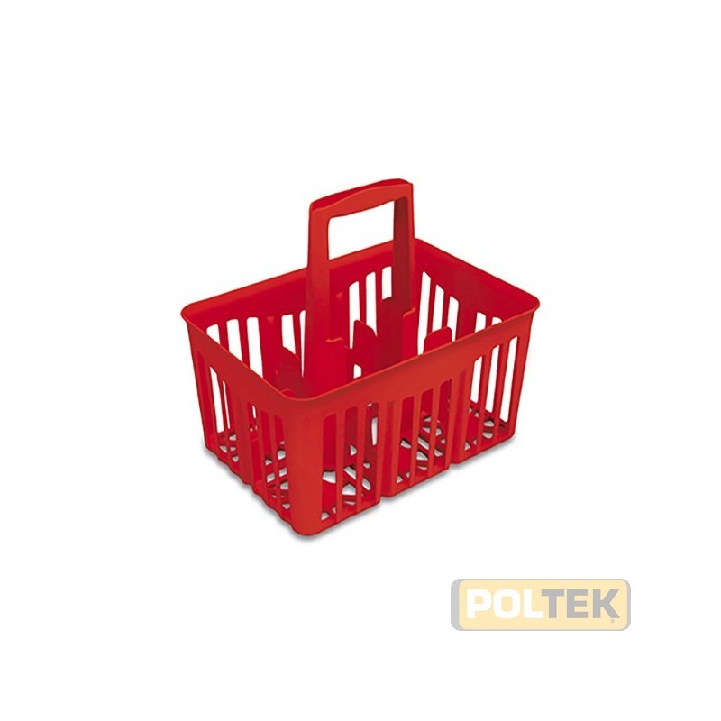 CESTELLO PORTABOTTIGLIE 6 POSTI ROSSO