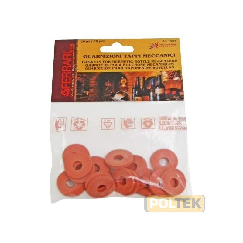 Guarnizione per tappi a macchinetta in confezione da pezzi 20