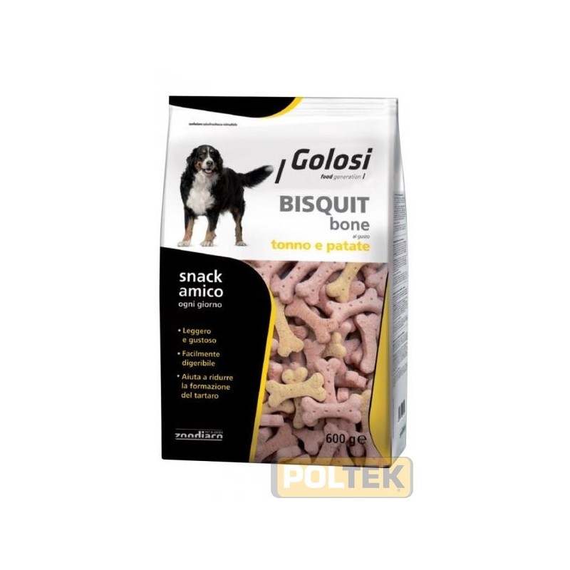 GOLOSI BISQUIT BONE TONNO PATATE 600 GR