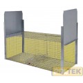 TRAPPOLA PER ANIMALI 2 PORTE cm 120X38X40h