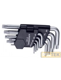 MUNDIAL CHIAVI TORX CON FORO SERIE pz.9 CLIP PLASTICA