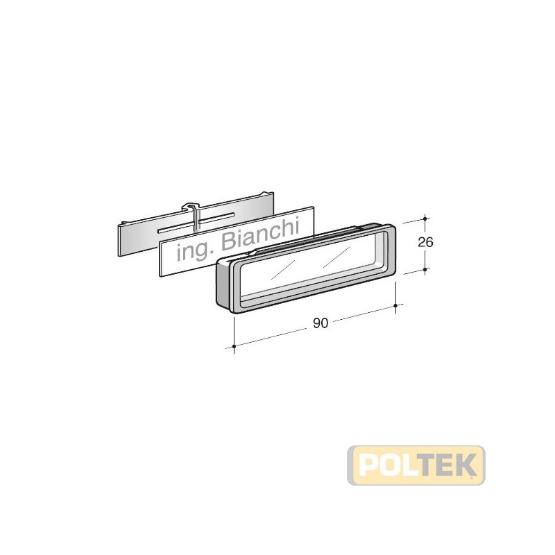 Cassetta postale singola o multipla formato rivista realizzata in vari materiali e colori. Impostazione frontale con feritoia 32