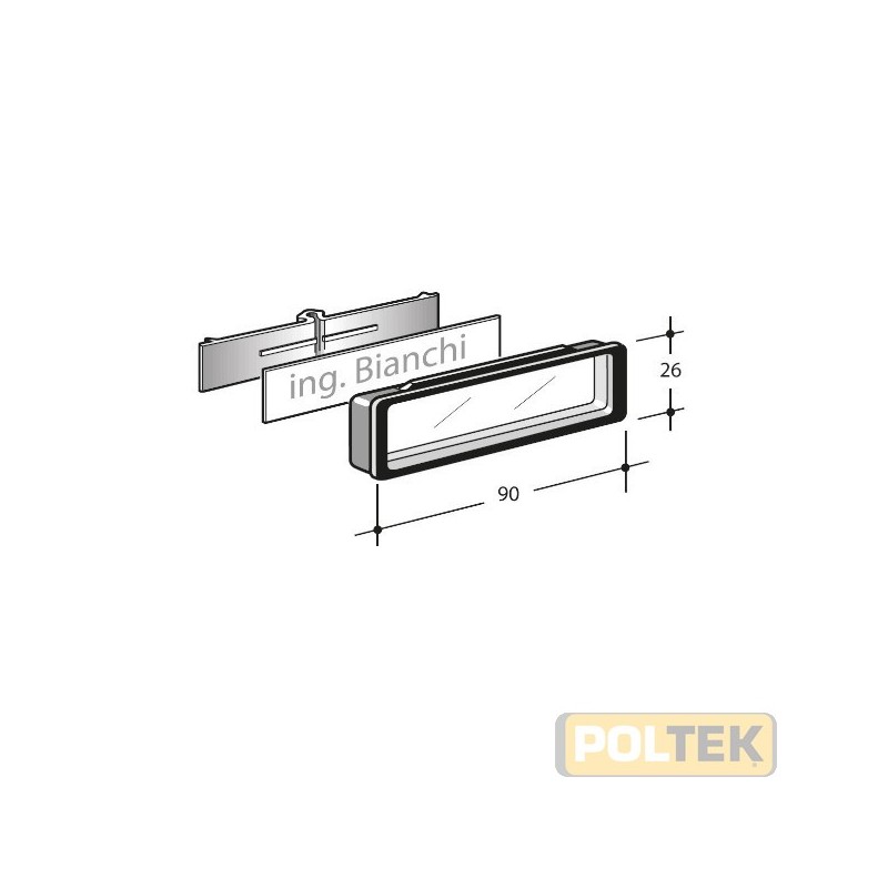 Cassetta postale singola o multipla formato rivista realizzata in vari materiali e colori. Impostazione frontale con feritoia 32
