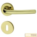 COTTALI MANIGLIA VEGA ROSETTA FORO PATENT OTTONE LUCIDO