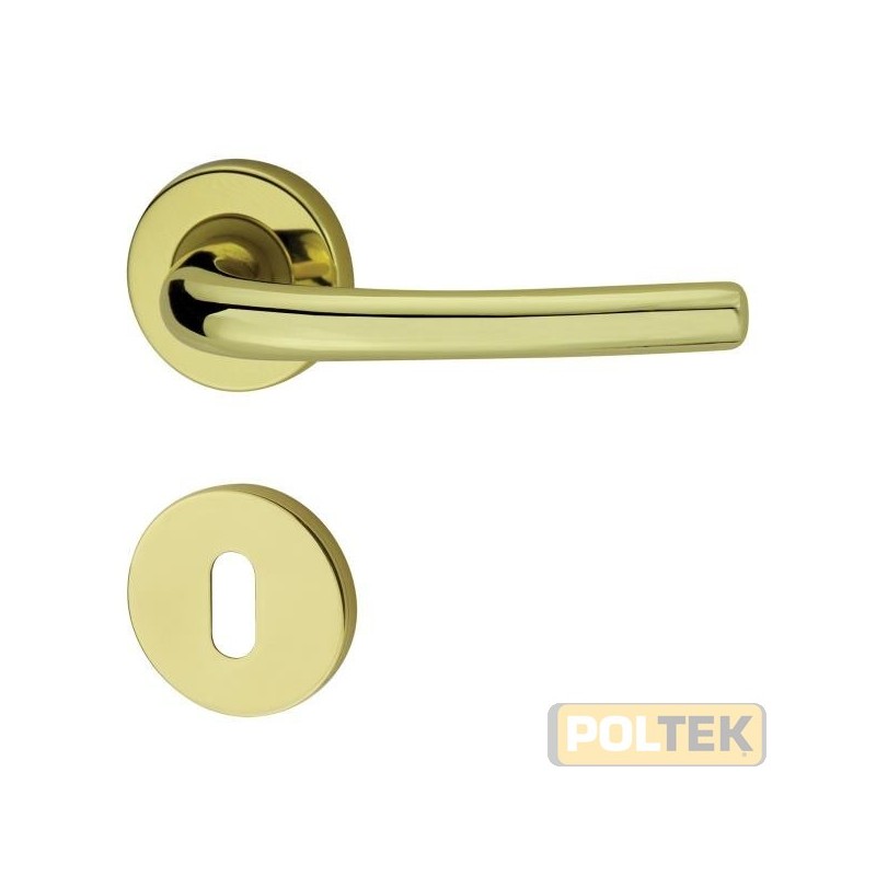 COTTALI MANIGLIA VEGA ROSETTA FORO PATENT OTTONE LUCIDO