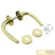 COTTALI MANIGLIA VEGA ROSETTA FORO PATENT OTTONE LUCIDO