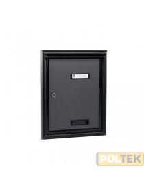 PORTA CON CORNICE E PARAPIOGGIA SILMEC mm.315x400 ANTRACITE