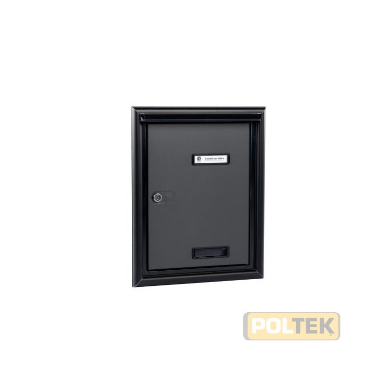 PORTA CON CORNICE E PARAPIOGGIA SILMEC mm.315x400 ANTRACITE