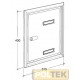 PORTA CON CORNICE E PARAPIOGGIA SILMEC mm.315x400 ANTRACITE