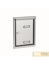 PORTA CON CORNICE E PARAPIOGGIA SILMEC mm.315x400 ALLUMINIO