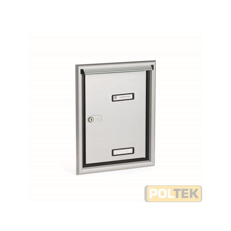 PORTA CON CORNICE E PARAPIOGGIA SILMEC mm.315x400 ALLUMINIO