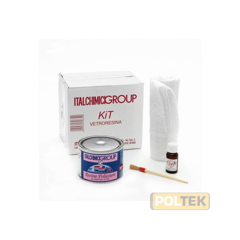 Prodotto che permette a chi lo desidera di effettuare piccole riparazioni e manutenzioni su tutti i prodotti in vetroresina come
