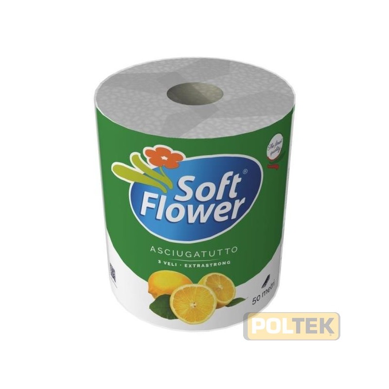 CARTA SOFTFLOWER ASCIUGATUTTO PROFUMATO