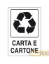 ETICHETTA ADESIVA RACCOLTA DIFFERENZIATA cm 30x20 "CARTA"