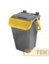 BIDONE IMMONDIZIA ECOLOGY litri 35 GIALLO