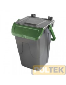 BIDONE IMMONDIZIA ECOLOGY litri 35 VERDE