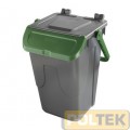 BIDONE IMMONDIZIA ECOLOGY litri 35 VERDE