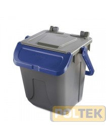 BIDONE IMMONDIZIA ECOLOGY litri 25 BLU