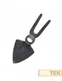 ZAPPINO FORGIATO ACCIAIO CUORE BIDENTE mm 260