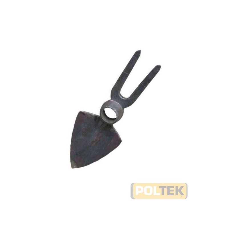 ZAPPINO FORGIATO ACCIAIO CUORE BIDENTE mm 260