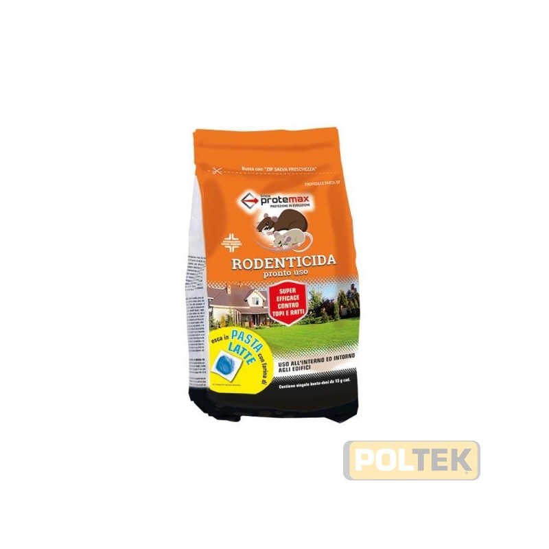 Caratteristiche: un’esca rodenticida pronta all’uso in pasta. È ideale per il controllo d’infestazioni da topo domestico 