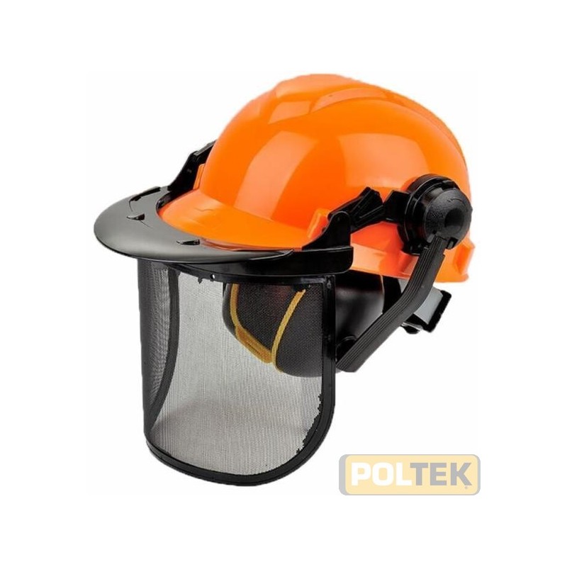 ELMETTO PROTETTIVO PROFESSIONALE CON CUFFIE E VISIERA
