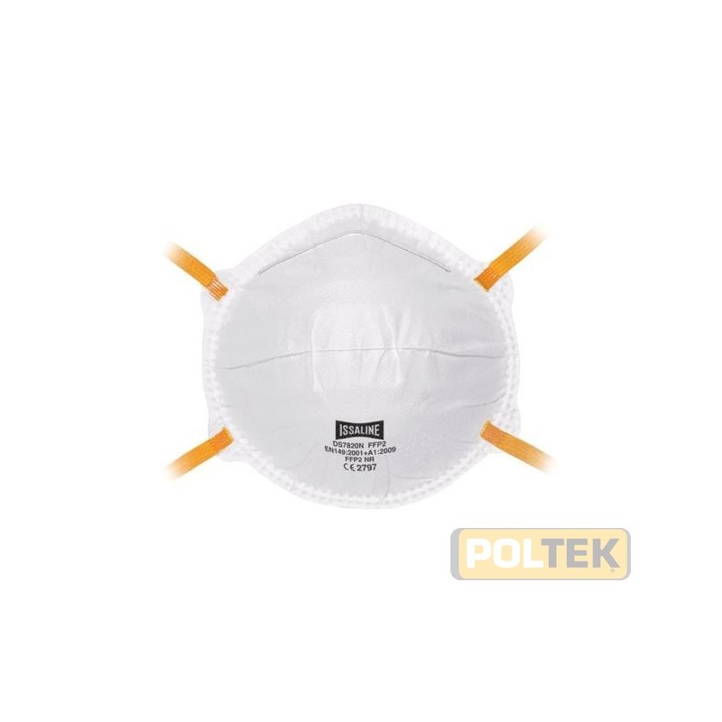 Facciale filtrante EN149 classe FFP2 per polveri tossiche e nebbie e fumi a base acquosa. Il livello di protezione è pari a 12 