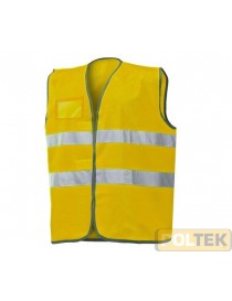 GILET ISSA ALTA VISIBILITA' GIALLO EN471 CON PORTACARTELLINO