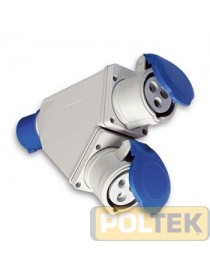 ADATTATORE INDUSTRIALE FME SPINA 2 PRESE 16A