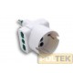 ADATTATORE byFME TRIPLO 2P+T 16A + SCHUKO