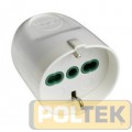 PRESA SCHUKO 2P+T 16A