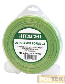 FILO NYLON HITACHI POLVERE ALLUMINIO TONDO mm 2,4 mt 90