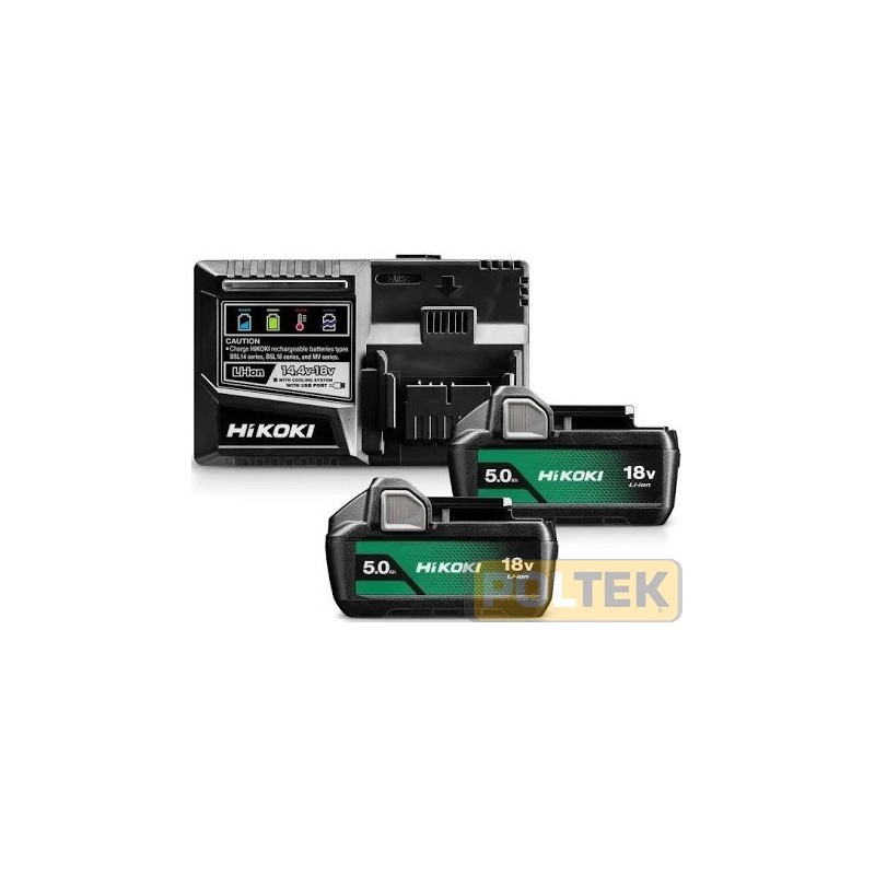HIKOKI KIT ALIMENTAZIONE 18V 5Ah BOOSTER PACK