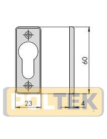 BORCHIA IN NYLON CISA PER CILINDRO PROF. EUROPEO