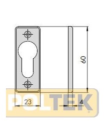 BORCHIA IN NYLON CISA PER CILINDRO OVALE